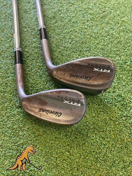 Tour Issue Cleveland RTX Zipcore Raw Wedge Set 54*, 58* Dynamic Gold Tour Issue
