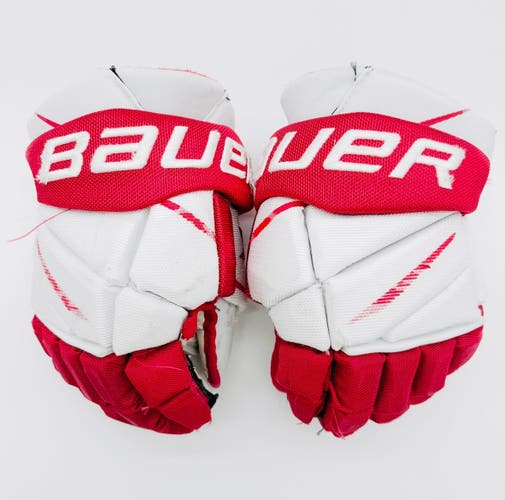 Boston University Bauer Vapor 1X Hockey Gloves-13"-Single Layer Palm