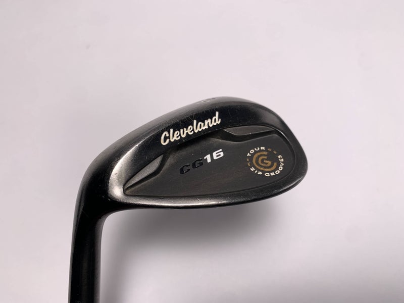 Cleveland CG16 Black Zip Groove Wedge 60* 12 Bounce Traction Wedge Steel Mens LH