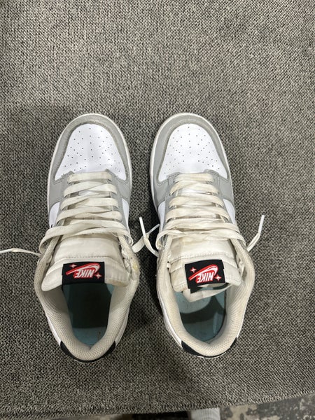 Gray Men's Youth Size M 8.0 (W 9.0) Nike Dunk Low Shoes (Used)