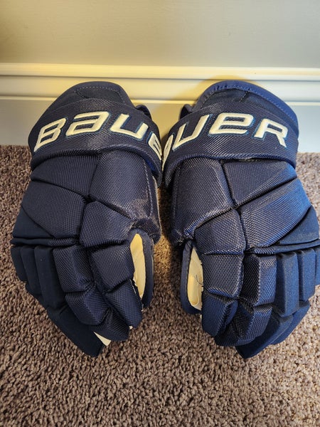 Navy - Bauer Vapor team pro gloves 14".