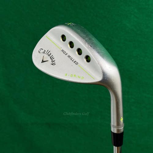 Callaway MD3 Milled Chrome 56-10S 56 Sand Wedge Dynamic Gold Steel Wedge