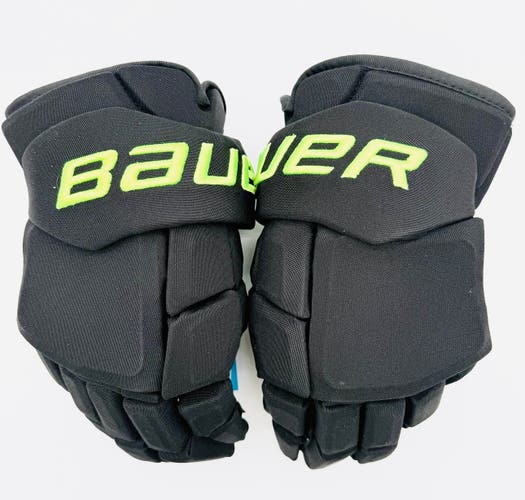 New Dallas Stars BLACKOUT Bauer Supreme Mach Pro Hockey Gloves-15"-Single Layer Palm