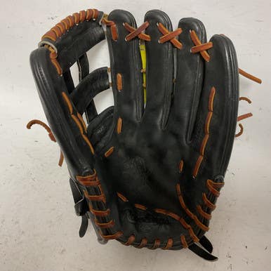 Used Rawlings Heart of the Hide PRO140SP-6B Baseball Glove RH Throw Black 14" 11855-S000187789