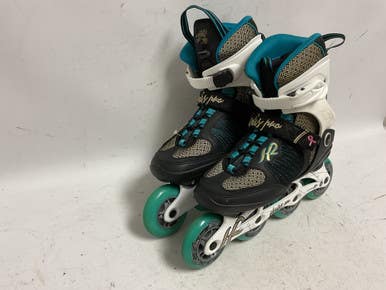 Used K2 ALEXIS PRO 84W Senior Rec Fitness Skates Teal Senior 9 11855-S000187777