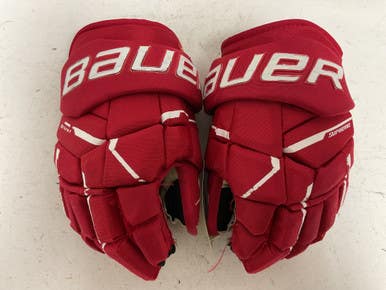 Used Bauer SUPREME M5 PRO Intermediate Gloves Red 13" 11855-S000187764