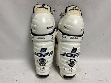 Used Jofa HYPER X 8090 Senior Shin Guards White 14" 11855-S000187752