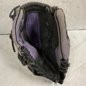 Used Wilson Cat A0440 CT115 RH Throw Fastpitch Gloves Black And Purple 11 1/2" 11855-S000187727