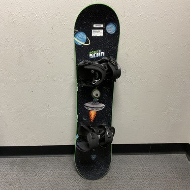 Used Rossignol SCAN Boys Board/Binding Black And Green 110 cm 11855-S000187724