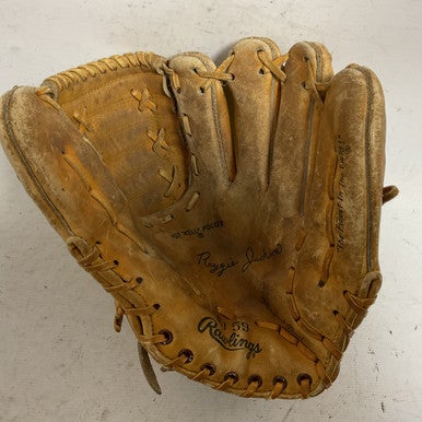 Used Rawlings Reggie Jackson GJ59 Baseball Glove RH Throw Tan 12 1/2" 11855-S000187733
