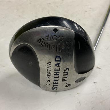 Used Callaway BIG BERTHA STEELHEAD PLUS Mens Driver LH 9.0 Degree 11855-S000187728