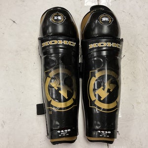 Used Koho 4440 Senior Shin Guards Black And Gold 16" 11855-S000187859