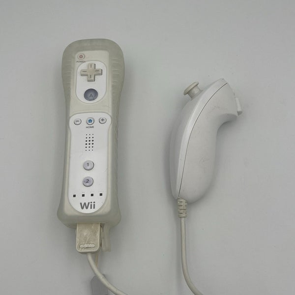 Nintendo Wii Remote Controller and Nunchuck White RVL-003 OEM