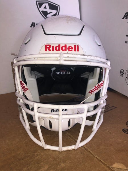USED RIDDELL FLEX ADULT HELMET - MEDIUM - METALLIC WHITE