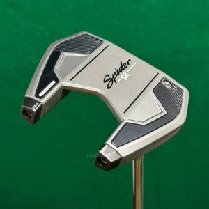 TaylorMade Spider SR Platinum/White Flow Neck 34" Putter Golf Club