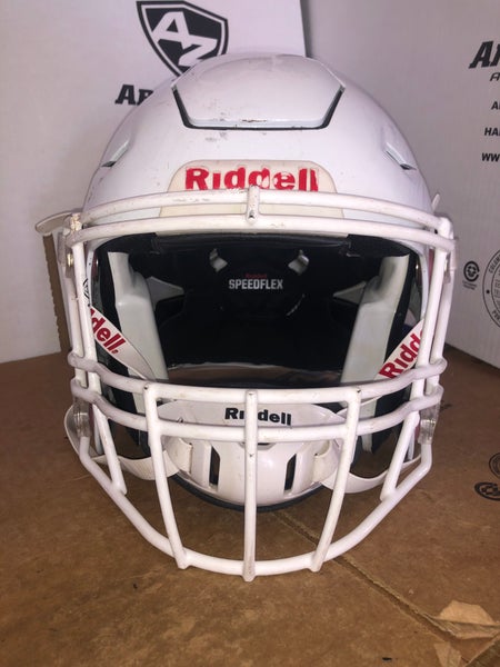 USED RIDDELL FLEX ADULT HELMET - MEDIUM - METALLIC WHITE