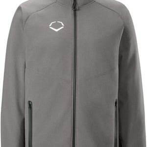 BRAND NEW | EvoShield Pro Team Stadium Jacket | Adult Small Charcoal | Weather Resistant | FAST SHIP