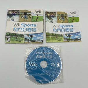 Wii Sports (Nintendo Wii, 2006) Complete CIB Sleeve Case W/ Manual
