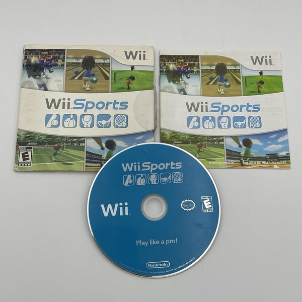 Wii Sports (Nintendo Wii, 2006) Complete CIB Sleeve Case W/ Manual