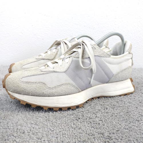 New Balance 327 Mens Size 8.5 Running Shoes Low Top Suede Sneaker Off White Gray