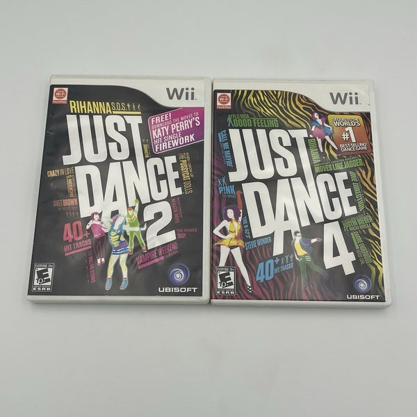 Just Dance 2 And 4 (Nintendo Wii, 2012) Complete W/ Manuals CIB Bundle