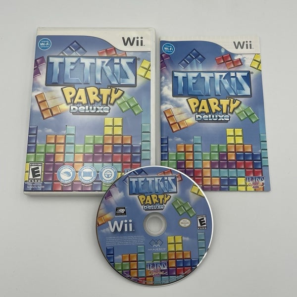 Tetris Party Deluxe (Nintendo Wii, 2010) CIB Complete W/ Manual - TESTED