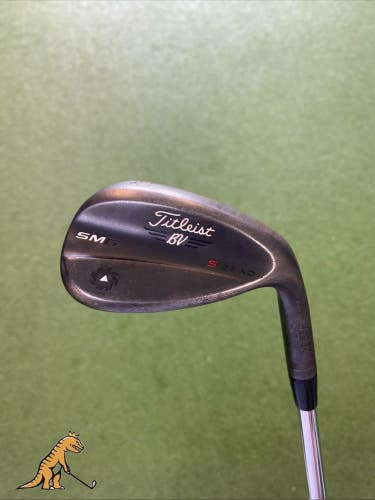 Used Titleist Vokey SM6 Jet Black 60.10* Lob Wedge Steel Wedge Flex