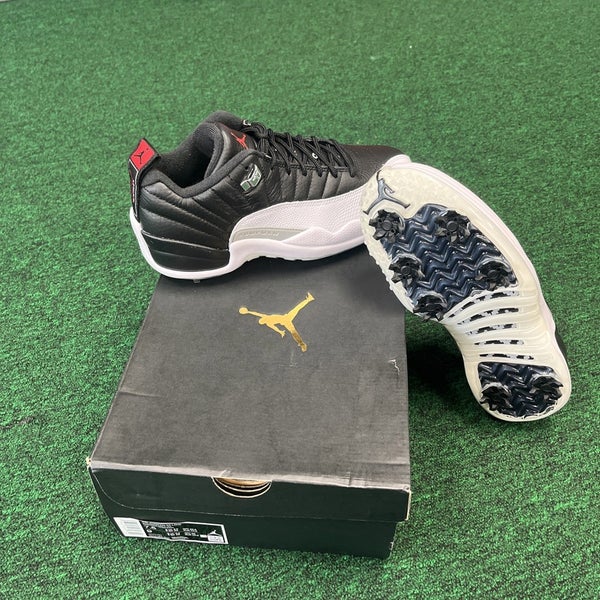Nike Air Jordan XII Low G Men's Sneakers Spiked Leather Golf Shoes Size 7.5