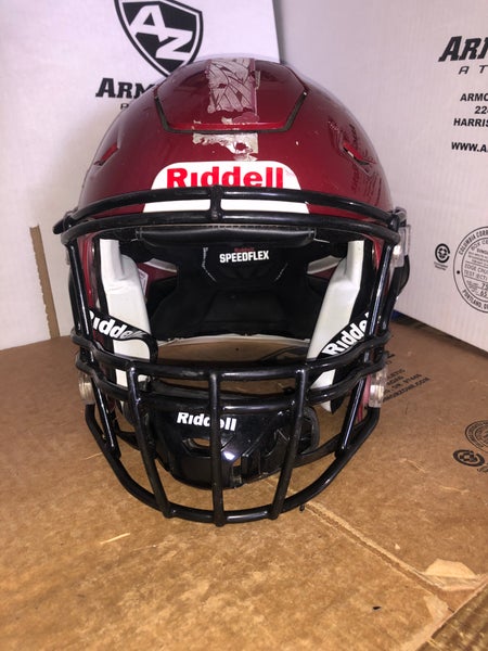 USED RIDDELL FLEX ADULT HELMET - MEDIUM - PEARL CARDINAL