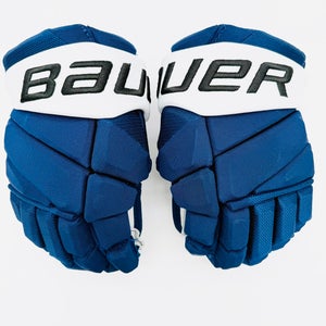 Bauer Vapor Hyperlite Hockey Gloves-13"-Grey Clarino Palms-Custom Short Cuffs