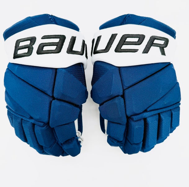 Bauer Vapor Hyperlite Hockey Gloves-13"-Grey Clarino Palms-Custom Short Cuffs