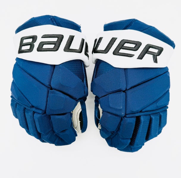 Bauer Vapor Hyperlite Hockey Gloves-13"-Grey Clarino Palms-Custom Short Cuffs