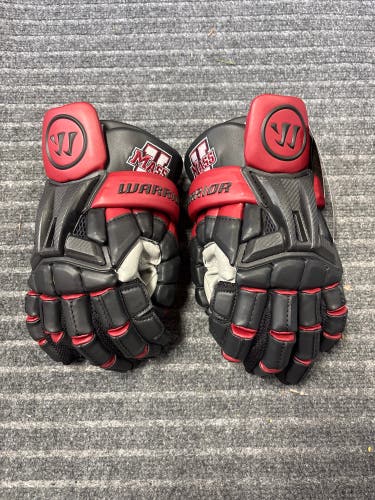 UMass Warrior Burn Lacrosse Gloves 13" (New)