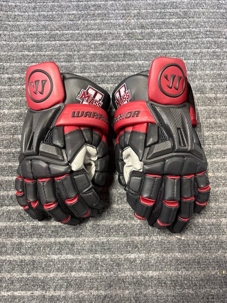 UMass Warrior Burn Lacrosse Gloves 13" (New)