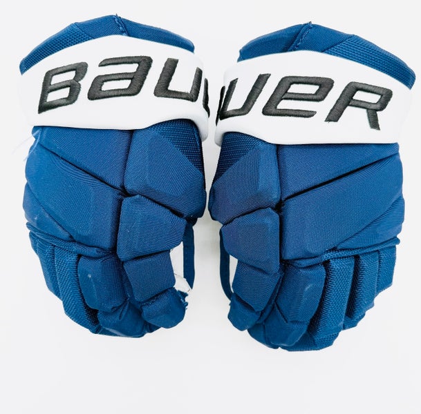 Bauer Vapor Hyperlite Hockey Gloves-13"-Grey Clarino Palms-Custom Short Cuffs