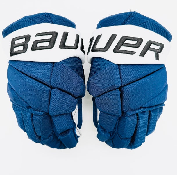 Bauer Vapor Hyperlite Hockey Gloves-13"-Grey Clarino Palms-Custom Short Cuffs