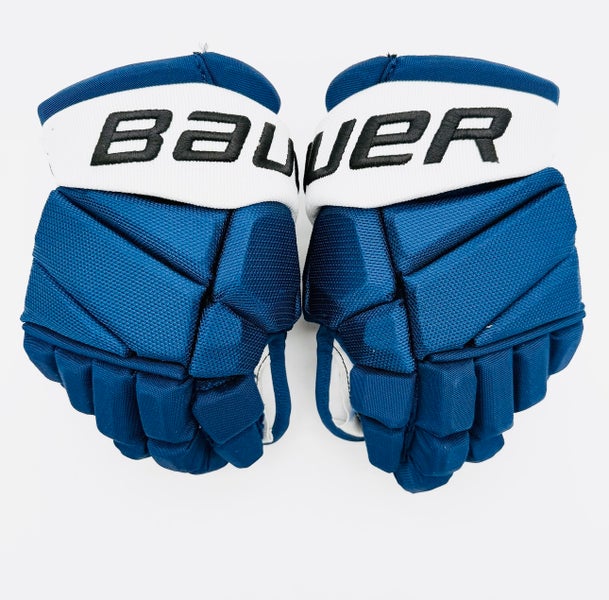 Bauer Vapor 1X Hockey Gloves-13"-Grey Clarino Palms-Custom Short Cuffs