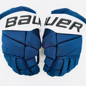 Bauer Vapor Hyperlite Hockey Gloves-13"-Grey Clarino Palms-Custom Short Cuffs