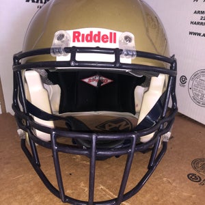 USED RIDDELL ADULT SPEED FOOTBALL HELMET - LARGE - VEGAS GOLD
