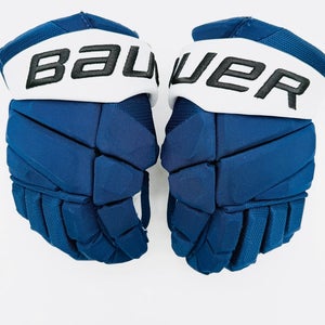 Bauer Vapor Hyperlite Hockey Gloves-13"-Grey Clarino Palms-Custom Short Cuffs