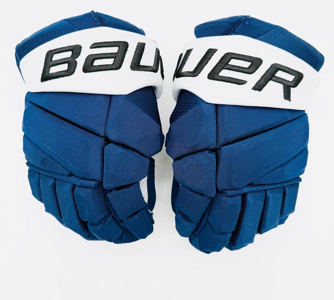 Bauer Vapor Hyperlite Hockey Gloves-13"-Grey Clarino Palms-Custom Short Cuffs