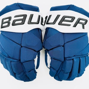Bauer Vapor Hyperlite Hockey Gloves-13"-Grey Clarino Palms-Custom Short Cuffs