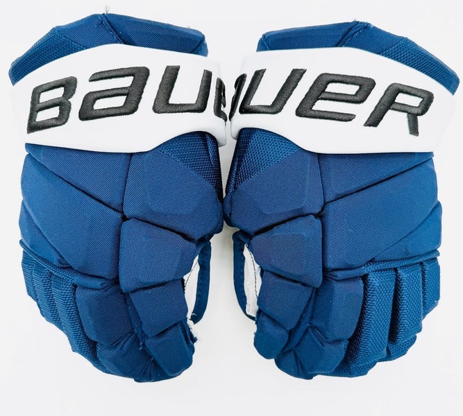 Bauer Vapor Hyperlite Hockey Gloves-13"-Grey Clarino Palms-Custom Short Cuffs