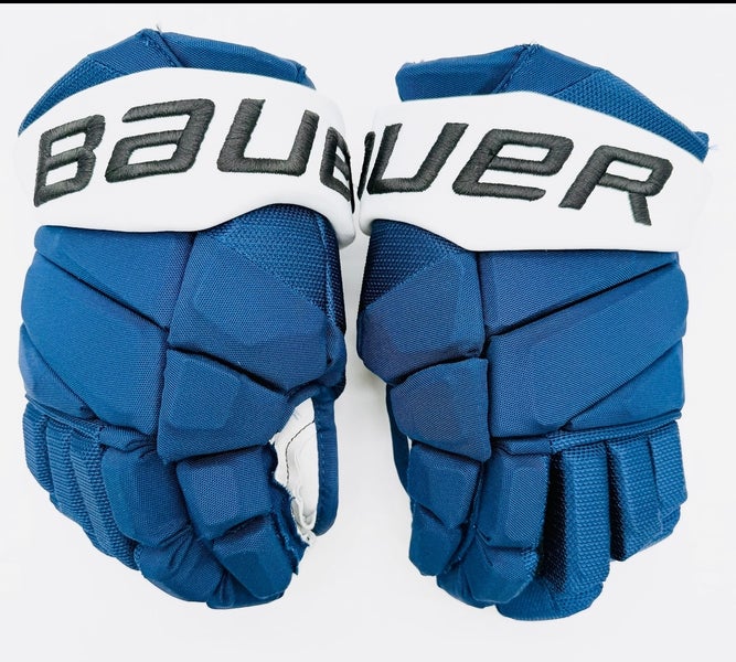 Bauer Vapor Hyperlite Hockey Gloves-13"-Grey Clarino Palms-Custom Short Cuffs