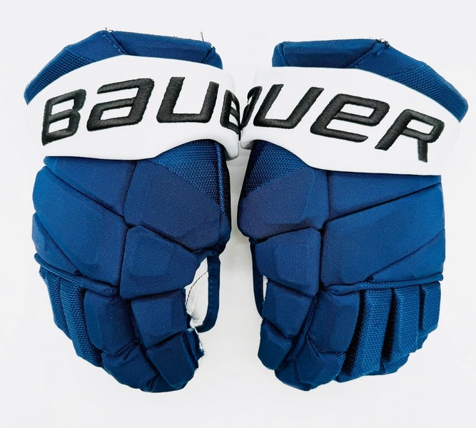 Bauer Vapor Hyperlite Hockey Gloves-13"-Grey Clarino Palms-Custom Short Cuffs