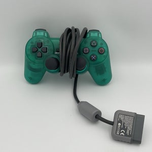 OEM Sony PlayStation PS1 Emerald Green DualShock Analog Controller SCPH-1200
