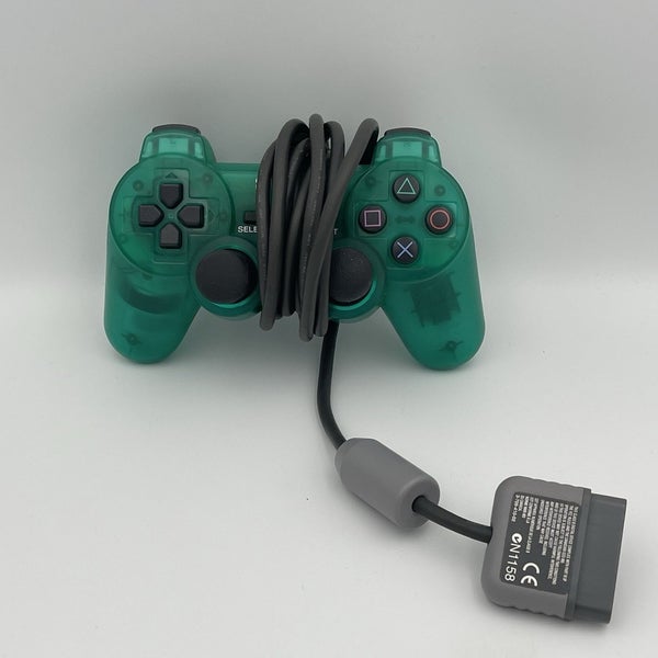 OEM Sony PlayStation PS1 Emerald Green DualShock Analog Controller SCPH-1200