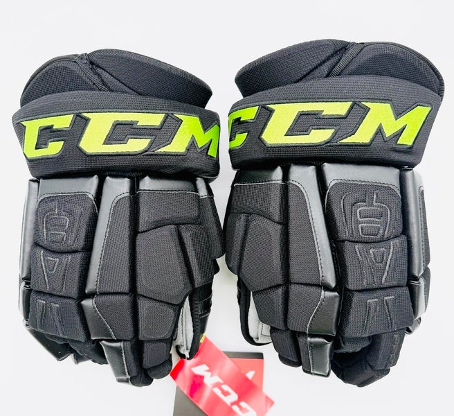 New Dallas Stars BLACKOUT CCM HGCLPP Hockey Gloves-15"-Single Layer Palms
