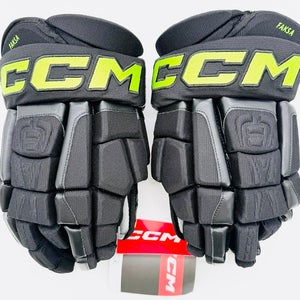 New Dallas Stars BLACKOUT CCM HGCLPP Hockey Gloves-15"-Single Layer Palms