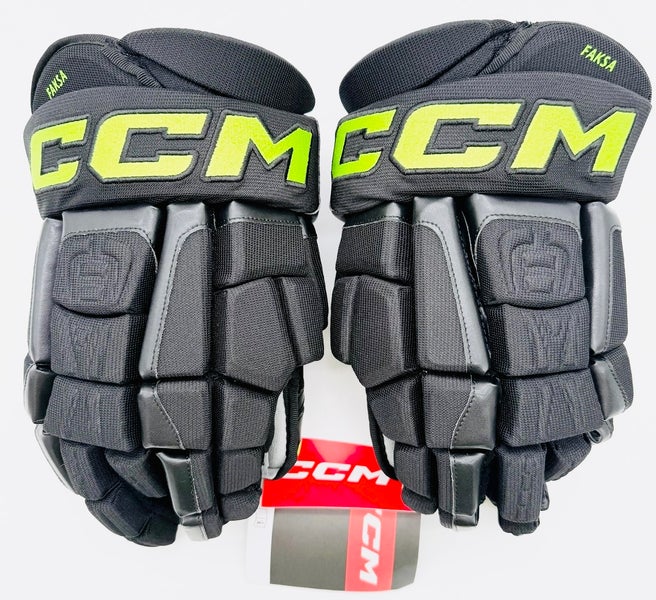 New Dallas Stars BLACKOUT CCM HGCLPP Hockey Gloves-15"-Single Layer Palms
